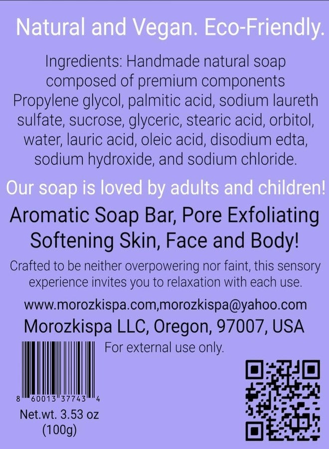MOROZKISPA Grape Soap Bar 100% Natural Grape & Aroma Soap Pore Exfoliating, Softening Skin, Face and Body, Moisturizing Bath Bar for Women Men Kids,New Year, Christmas, Birthday Gift - Image 4
