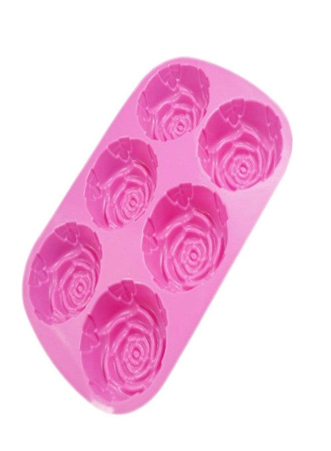 TREXEE Cavity Silicone Rose Flowers Shape Muffin Non Stick Flexible Bakeware Chocolate/Cupcake/Candy/Ice Mould DIY Baking Tray - Image 3