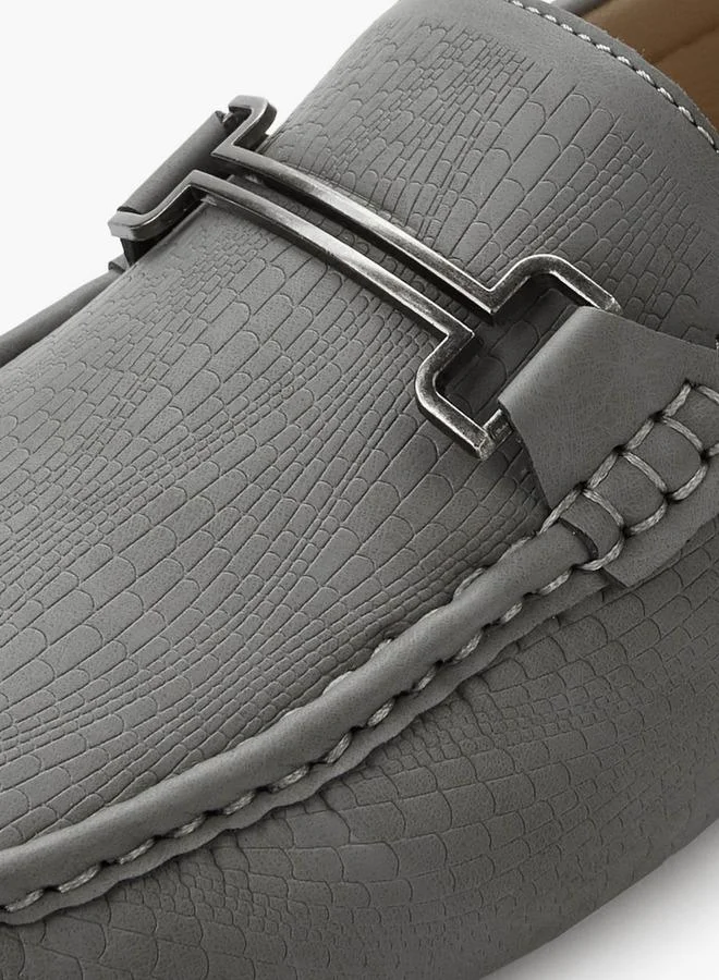 Renzo Ruganni GREY Men Slip-On Flexible Loafers for Men | Best Price UAE