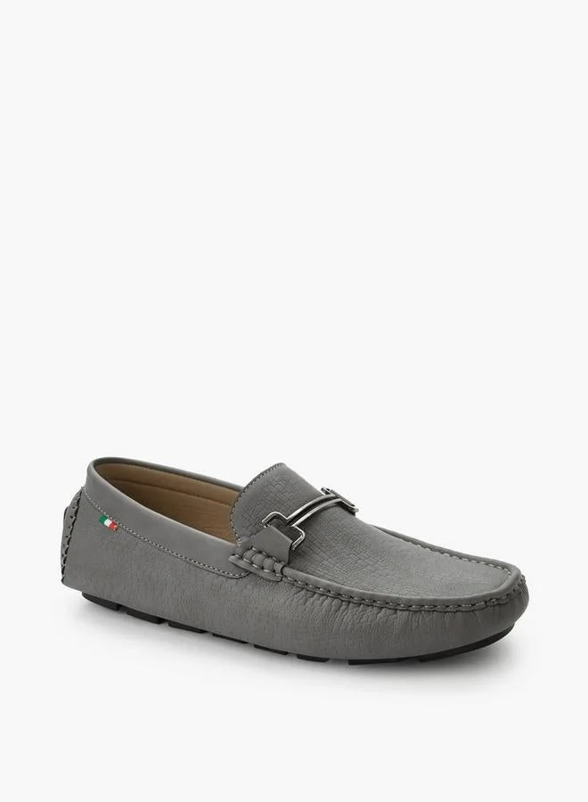 Renzo Ruganni GREY Men Slip-On Flexible Loafers for Men | Best Price UAE