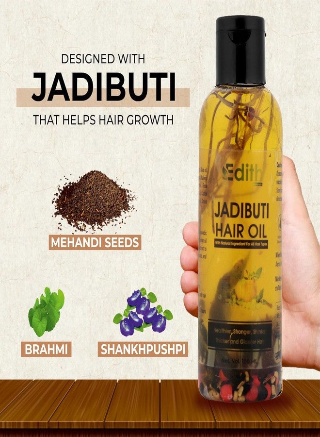 EDITH زيت إديث جاديبوتي للشعر 100 مل + شامبو أعشاب الحبة السوداء 200 مل | مجموعة للتحكم في تساقط الشعر | مجموعة العناية بالشعر للنساء والرجال | خالٍ من الكبريتات والبارابين، مع مستخلصات نباتية** - Image 5