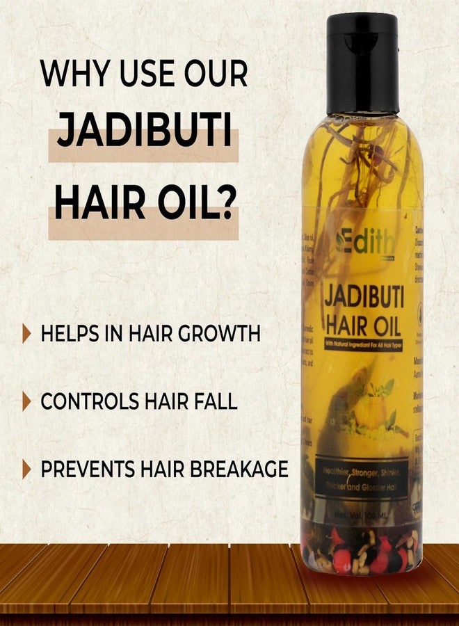 EDITH زيت إديث جاديبوتي للشعر 100 مل + شامبو أعشاب الحبة السوداء 200 مل | مجموعة للتحكم في تساقط الشعر | مجموعة العناية بالشعر للنساء والرجال | خالٍ من الكبريتات والبارابين، مع مستخلصات نباتية** - Image 4
