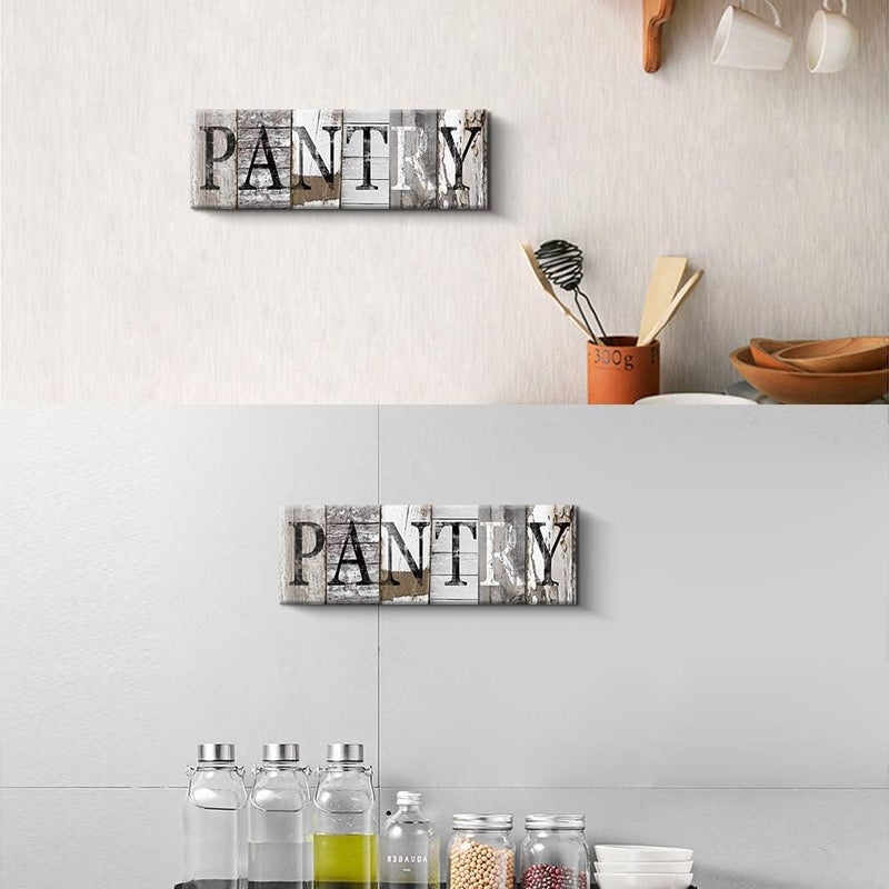 Pinetree Art Pantry Sign Kitchen Decor Canvas Prints Decorative Signs - Image 2