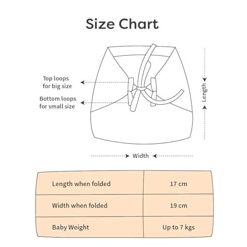 superbottoms Basic Langot Pack of 6 | New Born Baby Essentials | 100% Pure Cotton Double Layered Baby Langot, Extra Soft & Breathable Nappy For Baby Girl And Baby Boy, Fits Medium To Large, 0-9 Months - Image 5