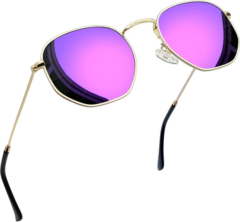 Joopin Hexagonal Polarized Sunglasses Men Women Shades UV400 Protection - Image 1
