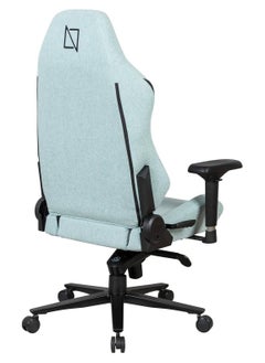 NAVODESK NAVO APEX CORE SoftKnit Gaming Chair – Ergonomic Design, 4D Adjustable Armrests, Memory Foam Headrest & Lumbar Pillow, Recline 90°–135°, Class 4 Hydraulic, 5-Star Metal Base, Max Load 135kg, Breathable Fabric, Arctic Blue | APEXCR-SK-ABL  - Image 4