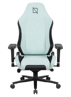NAVODESK NAVO APEX CORE SoftKnit Gaming Chair – Ergonomic Design, 4D Adjustable Armrests, Memory Foam Headrest & Lumbar Pillow, Recline 90°–135°, Class 4 Hydraulic, 5-Star Metal Base, Max Load 135kg, Breathable Fabric, Arctic Blue | APEXCR-SK-ABL  - Image 3