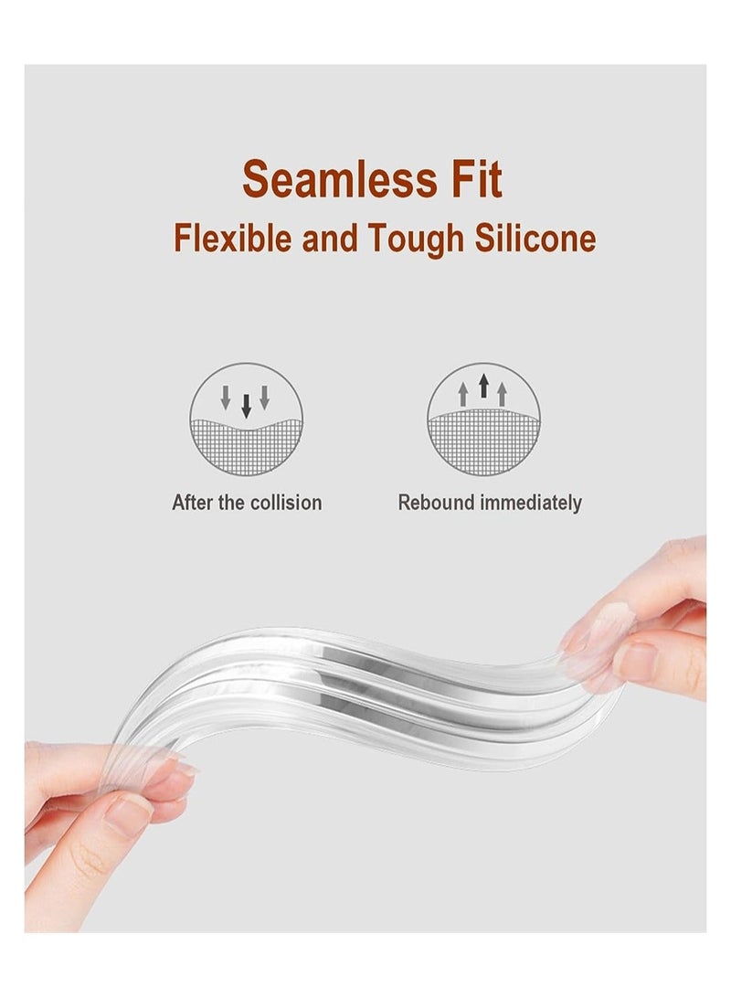 Beauenty Clear Furniture Bumpers 4 Pack Rubber Bumper Strip for Chairs to Protect Walls Self Adhesive Shower Door Bumpers for Cabinet Door Car Door Drawer Toilet Lid - Image 4