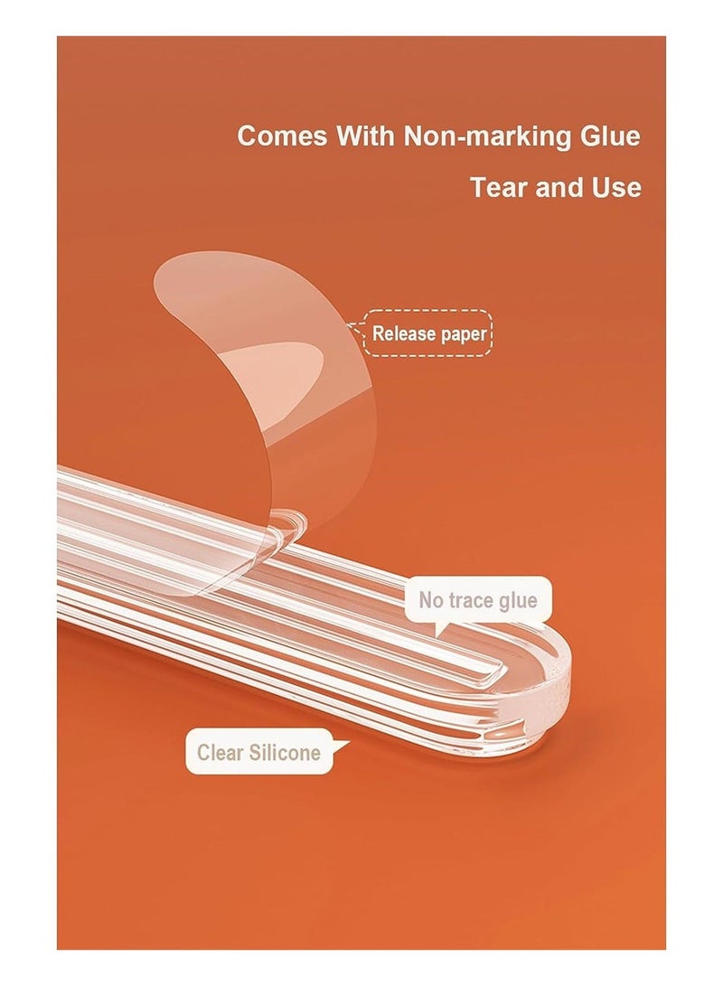 Beauenty Clear Furniture Bumpers 4 Pack Rubber Bumper Strip for Chairs to Protect Walls Self Adhesive Shower Door Bumpers for Cabinet Door Car Door Drawer Toilet Lid - Image 2