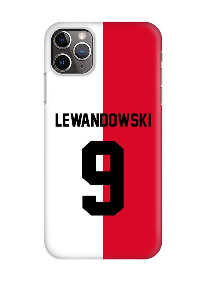 Stylizedd Slim Cover for Apple iPhone 11 Pro Max Case Snap Classic Series Mobile Cover Hard PC Shield Matte Finish Print -Poland-Player-Lewandowski - Image 1