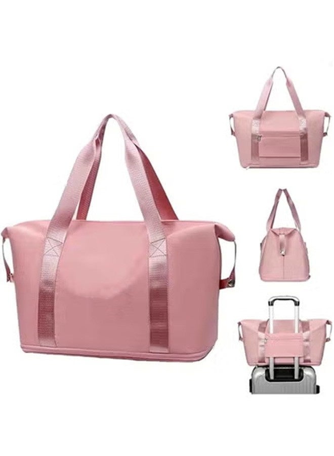 Travel Duffel Bag，Sports Large Capacity Folding Bag,Travel Lightweight Waterproof Carry on Luggage Bags with Fixed Strap,Oxford Fabric Duffel Bag  - Image 1