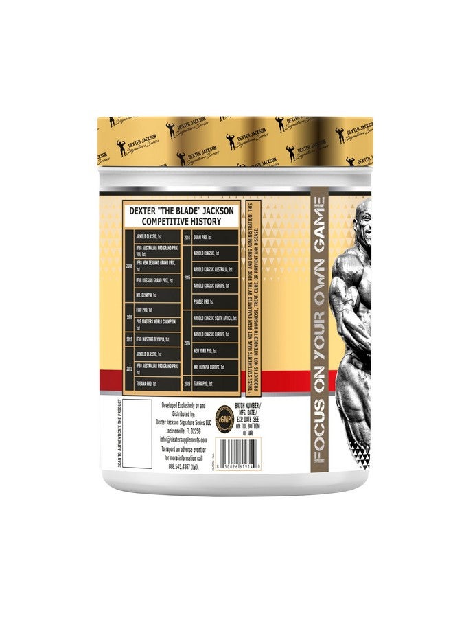 DEXTER JACKSON ديكستر جاكسون إنرجيزر قبل التمرين - نكهة توت أزرق (454غ) | 60 حصة | طاقة، تركيز، وزيادة الأداء - Image 2