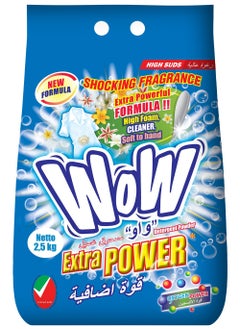 WOW Detergent Powder 2.5 KG with Oxygen Boost – Powerful Cleaning for Brighter Fabrics:  - Image 1