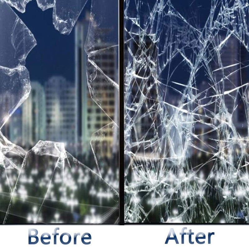 SUNBIRD Anti Shatter Glass Protection Safety & Security Window Film Clear Glass Protection(50Cm X 1M Kc), Peel And Stick, Self Adhesive - Image 4