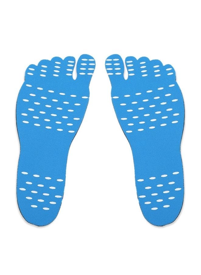 NIBEMINENT Waterproof Elastic Cloth Adhesive Anti Skid Foot Sticker Beach Insoles Shoes Pad Set  - Image 1