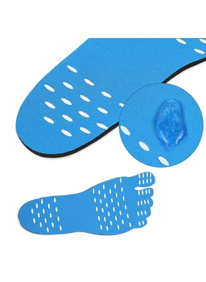 NIBEMINENT Waterproof Elastic Cloth Adhesive Anti Skid Foot Sticker Beach Insoles Shoes Pad Set  - Image 2