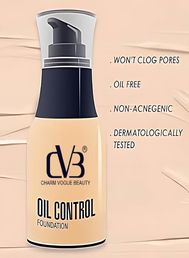 CVB C33 Oil Control Dewy Radiant Foundation for Full Face Coverage Non-Acnegenic Shine Control for Oily Skin (03 Natural Beige) - Image 3