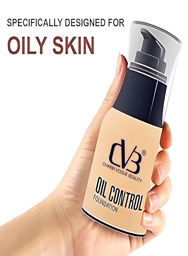 CVB C33 Oil Control Dewy Radiant Foundation for Full Face Coverage Non-Acnegenic Shine Control for Oily Skin (03 Natural Beige) - Image 5