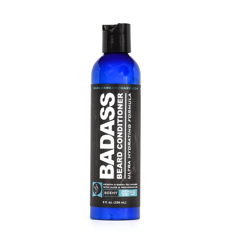 Badass Beard Care Beard Conditioner For Men  MINT EUCALYPTUS  TEA TREE 8oz  Made of Natural Ingredients for A Healthy Soft  Itch Free Beard and Mustache