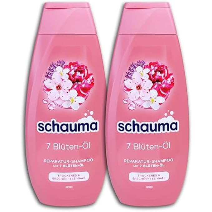SCHAUMA SHAMPOO 7 FLOWER OIL PACK OF 2 X 400 ML