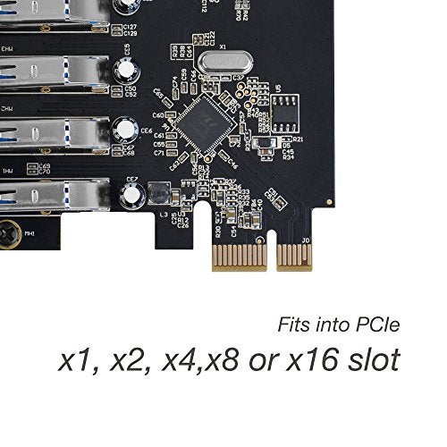 SIIG Legacy and Beyond Series PCIe to USB 3.0 7-Port PCI Express Card (External PCIe Host Card), Supports UASP - Image 5