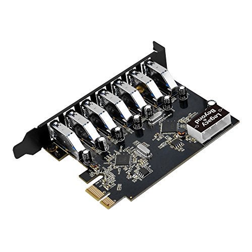 SIIG Legacy and Beyond Series PCIe to USB 3.0 7-Port PCI Express Card (External PCIe Host Card), Supports UASP - Image 2