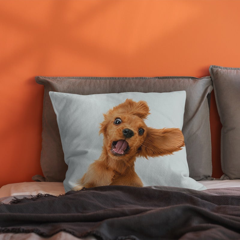 Cute Golden Retriever Print Throw Pillow Cover Soft Decorative Cushion Cover for Sofa Bed Living Room - Image 5