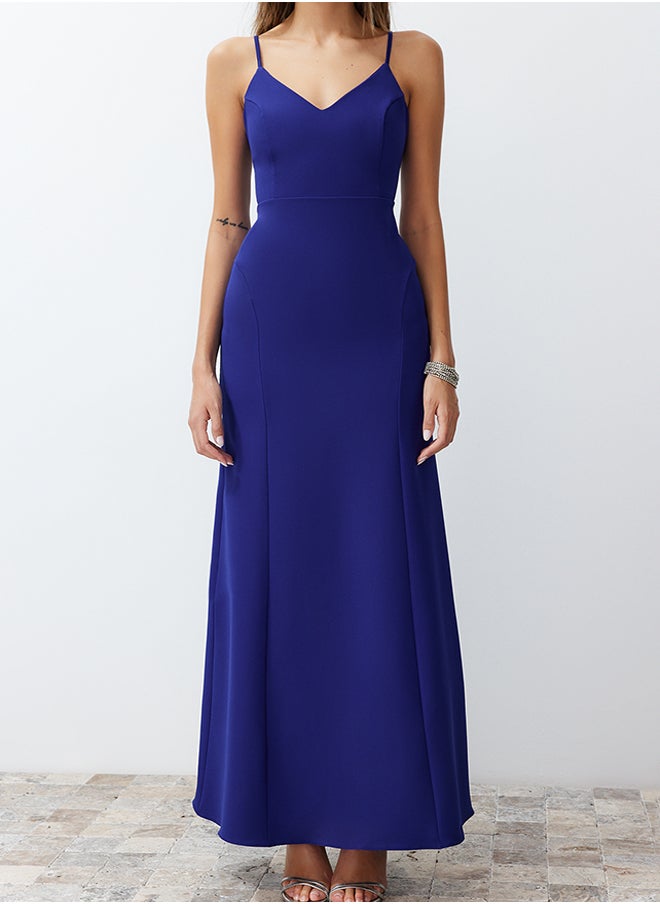 trendyol - Saks Fitted Woven Long Elegant Evening Dress TPRSS24AE00061 - Image 1