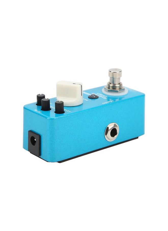 Bass Chorus Effect Pedal Metal Blue Guitar Pedals with True Bypass Switch LEVEL DEPTH RATE Knob