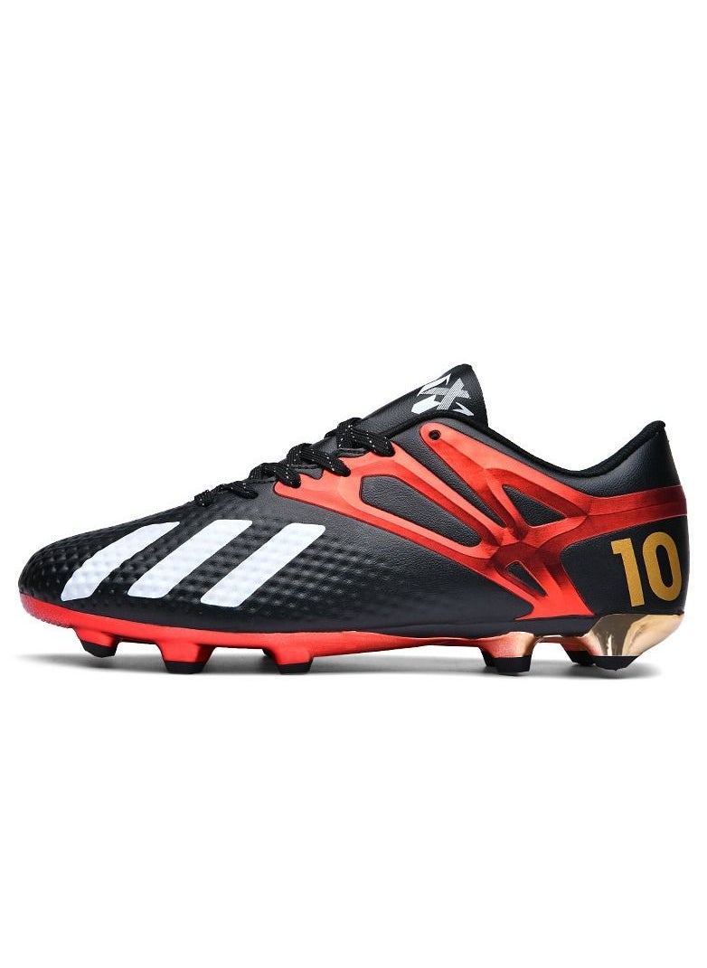 KUYING - Adult and Children's Gradient Electroplated Long Nail Training Low Top Football Boots - Image 1