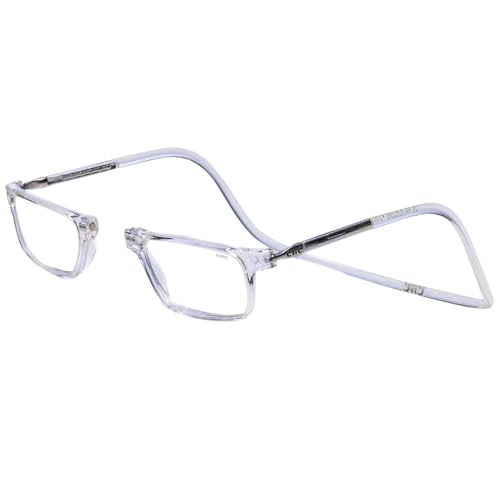 Clic Magnetic Reading Glasses for Men or Women, Computer Readers, Executive (M-XL, Clear, 3.50 Magnification) - Image 1