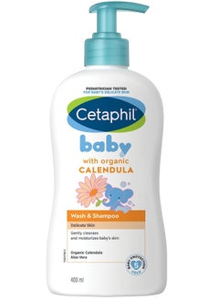 Cetaphil Baby Calendula Wash And Shampoo Delicate Skin 400ml
