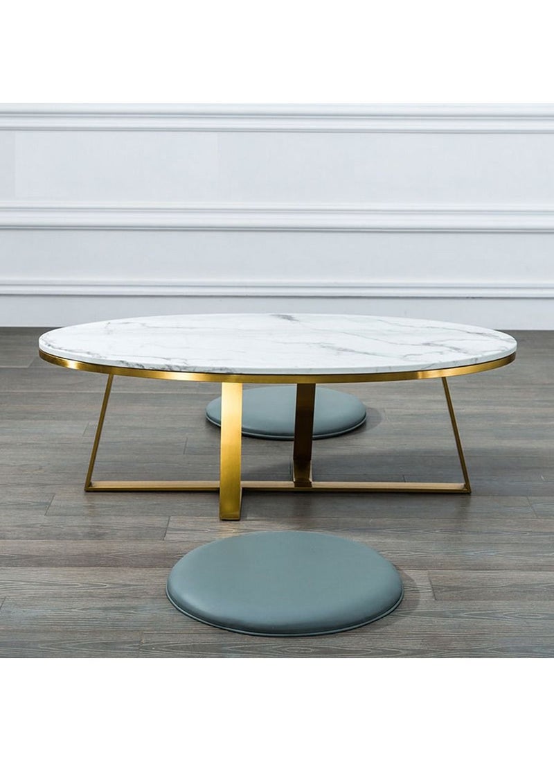 Maple Home  Coffee Table Sofa Side Table Modern Golden Frame Circular and Marble Pattern Living Room Apartment Furniture 60*120cm - pzsku/ZDD3C125353646A216AB9Z/45/_/1684916014/71fbee32-842b-4c04-a2bb-9b215d764c37