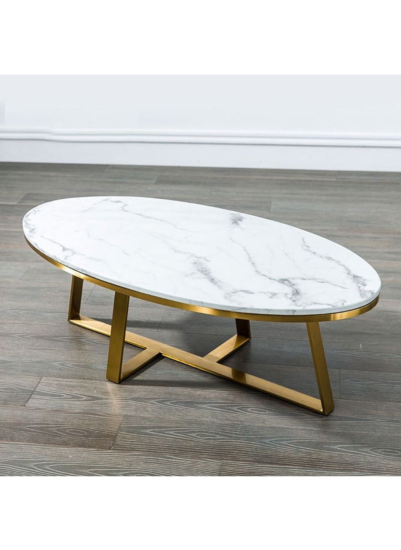 Maple Home  Coffee Table Sofa Side Table Modern Golden Frame Circular and Marble Pattern Living Room Apartment Furniture 60*120cm - pzsku/ZDD3C125353646A216AB9Z/45/_/1684916023/396e738c-9756-4e6b-b8fc-59b329fe0edc