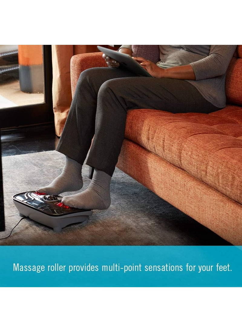 HoMedics Homedics Vibration Foot Massager  Heated Portable Foot Massager Machine Soothing Heat with MultiPoint Sensations and ToeTouch Control  - Image 4