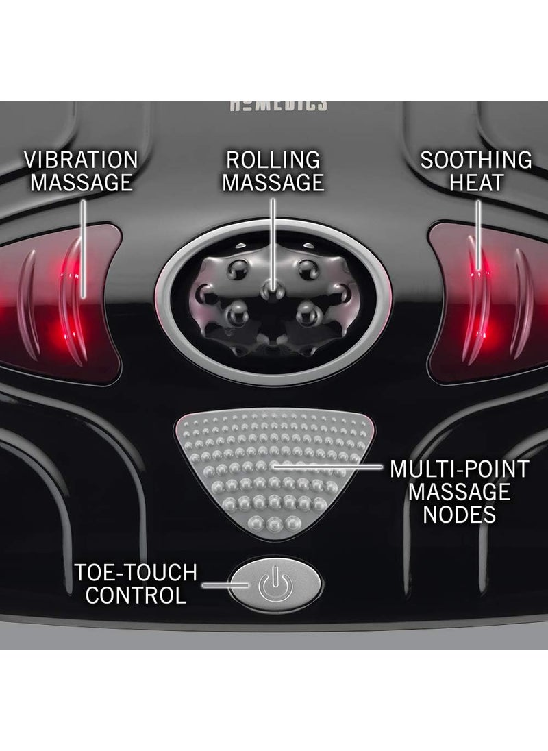HoMedics Homedics Vibration Foot Massager  Heated Portable Foot Massager Machine Soothing Heat with MultiPoint Sensations and ToeTouch Control  - Image 2