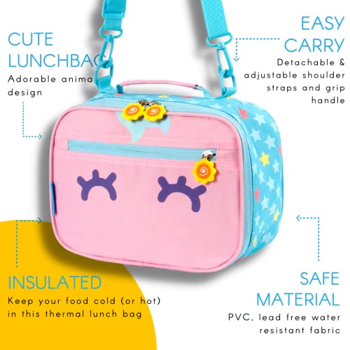TWISE SIDE-KICK LUNCH BAG FOR SCHOOL OR TRAVEL (UNICORN) - Image 4