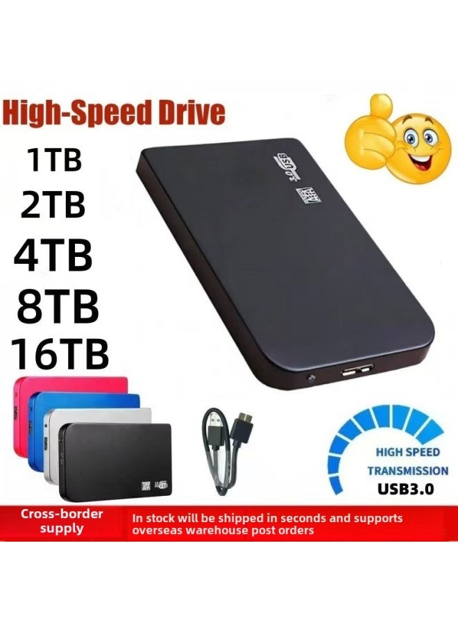 External High-speed Mobile Hard Disk Expansion Upgrade 16T 8T 4T 2T 1T500G Supply Stability On The Same Day-Capacity:4TB-Interface:Black - Image 1