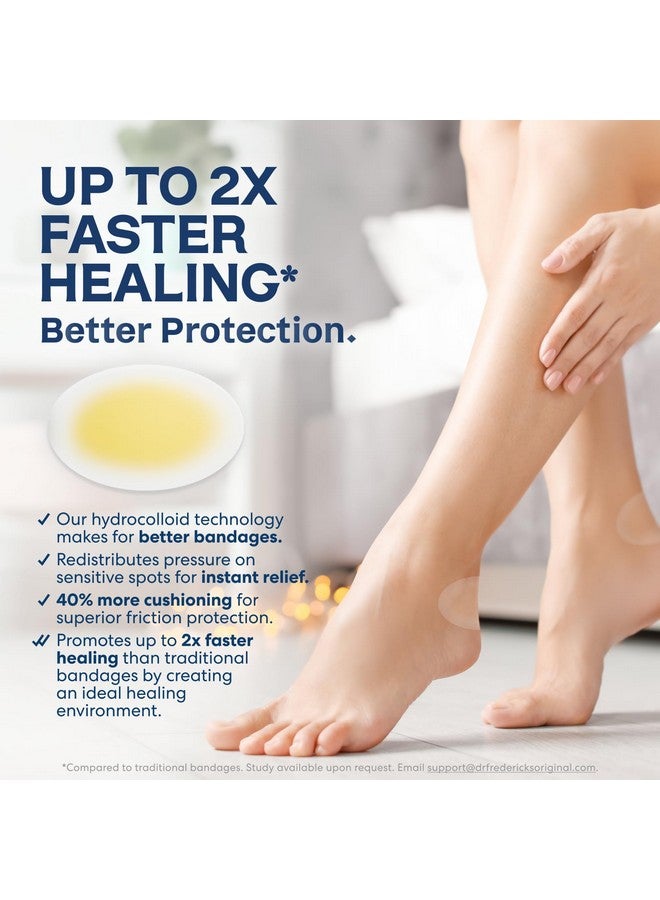 Dr. Frederick's Original Better Blister Bandages - 10 ct Heel Pack - Water-Resistant Hydrocolloid Pads for Foot & Heel Protection & Recovery - Blister Relief Pads - Image 2