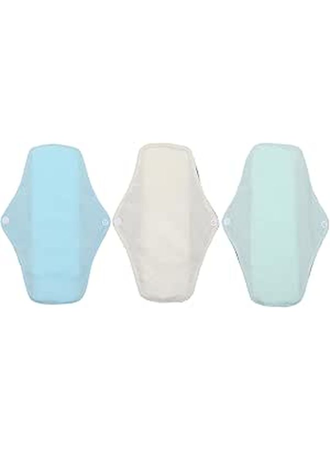 3Pcs Washable Cloth Menstrual Pads Reusable Breathable Mesh Liners for Women Period Use - Image 1