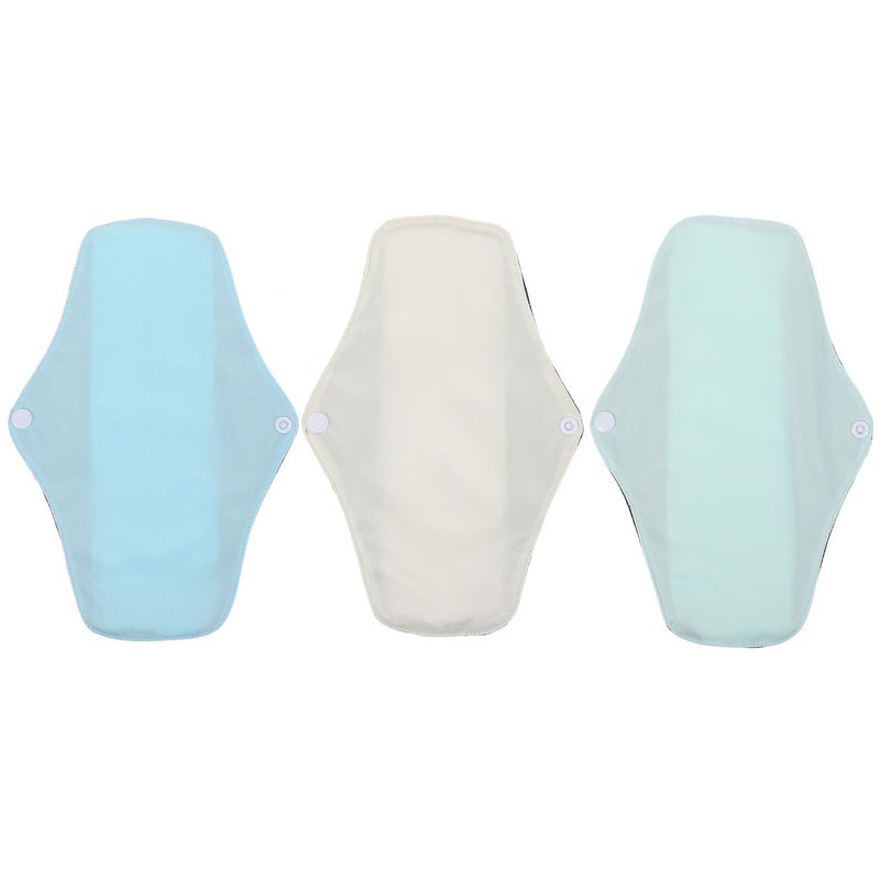 3Pcs Washable Cloth Menstrual Pads Reusable Breathable Mesh Liners for Women Period Use - Image 2