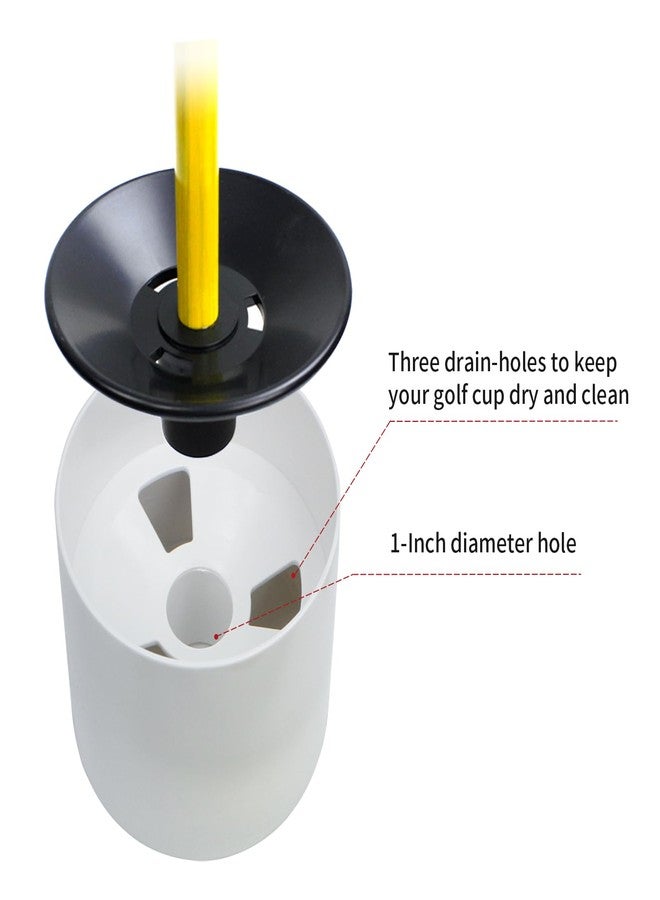 Crestgolf 4PCS Golf Hole Cup,Accessories for Backyard Practice Putting Green, ABS Plastic Golf Putting Cup for Outdoor,Fits PGAL|PGA|USGA Regulations, Dimension 4" Depth, Diameter 4 1/4 inches - Image 3
