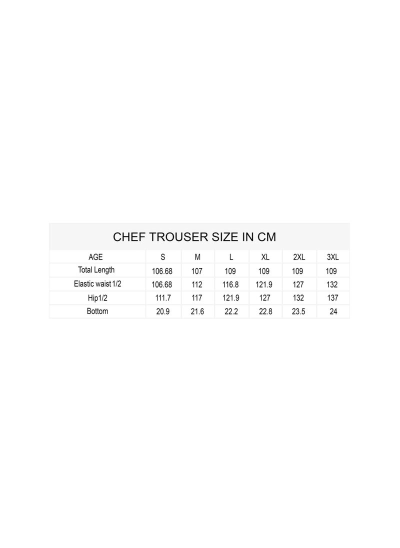 SPACEDOUT - Chef High Rise Tapered Trousers with Elastic Waistband and Drawstring/chef uniform - Image 1