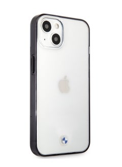 BMW iPhone 13 Hard Case 6.1inch PC/TPU Transparent Back Cover with Edges / Easy Access to All Ports / Anti-Scratch / Wireless chargers compatible / Drop Protection / Easy Snap-On / Slim Profile - Black  - Image 2