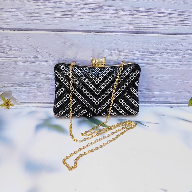 2025 Fashion Clip Bag High-Grade Diamond-Encrusted Women'S Evening Bag Banquet Party Wedding Bride Bag - Image 1