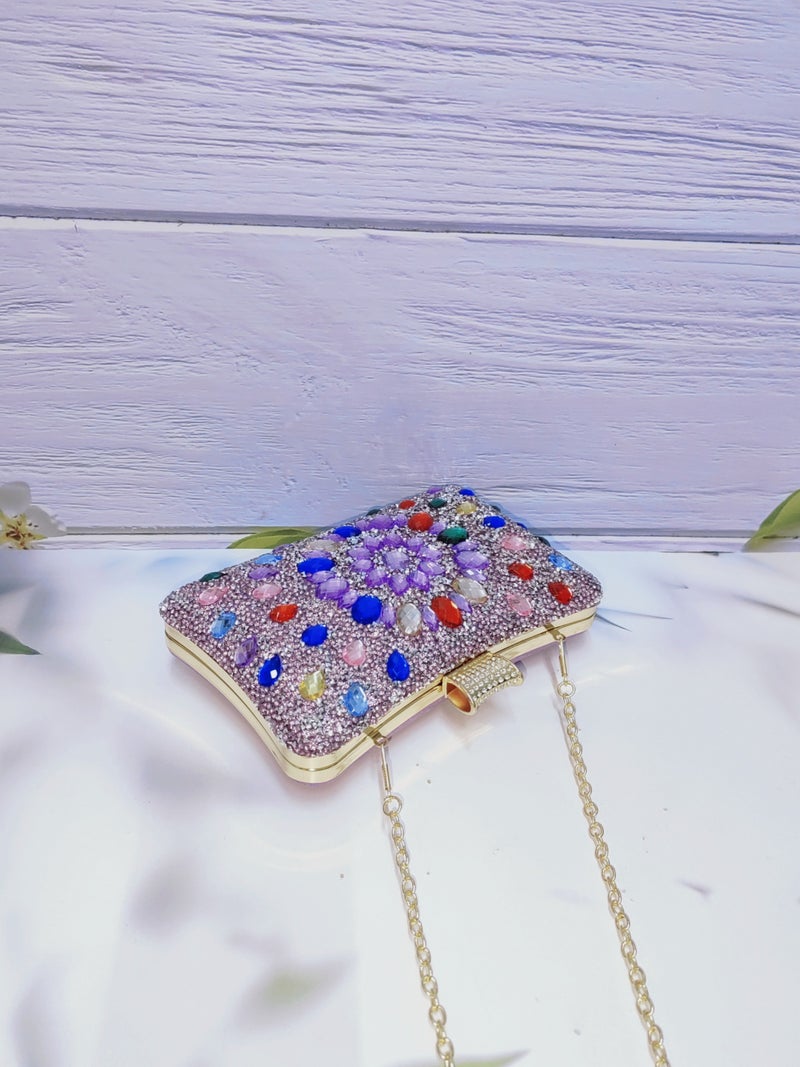 2025 Fashion Clip Bag High-Grade Diamond-Encrusted Women'S Evening Bag Banquet Party Wedding Bride Bag - Image 4
