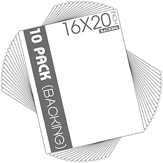 MBC MAT BOARD CENTER MBC MAT BOARD CENTER Mat Board Center, White Backing Boards - Full Sheet - for Art, Prints, Photos, Prints and More, 10  - Image 1