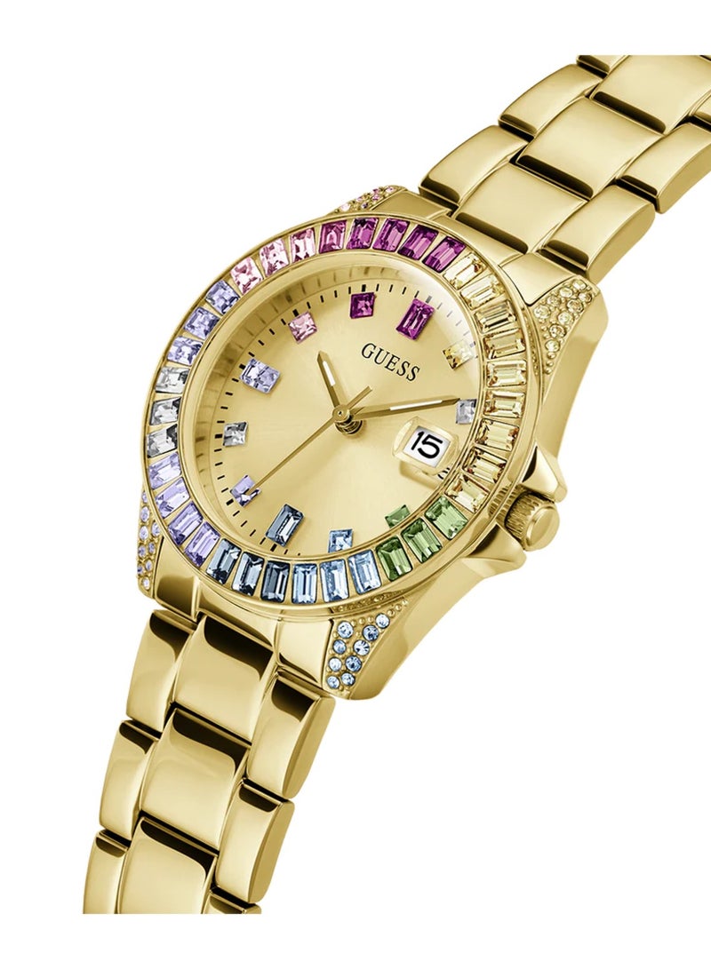 GUESS Women's Opaline Analog Quartz Gold Stainless Steel Watch GW0475L3 - 34mm - Image 2