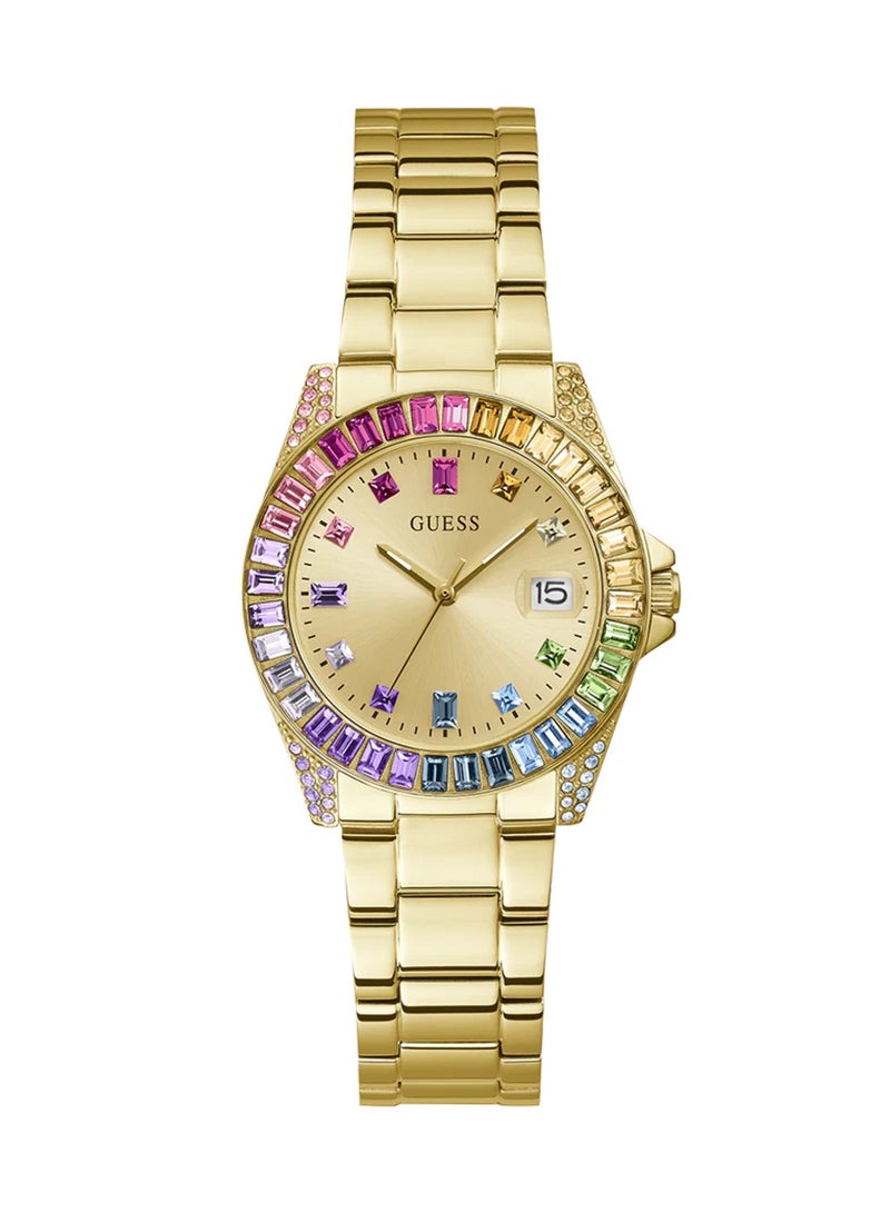 GUESS Women's Opaline Analog Quartz Gold Stainless Steel Watch GW0475L3 - 34mm - Image 1