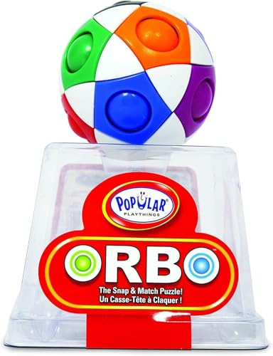 Popular Playthings Orbo Snap Match Puzzle Game Color Matching Brain Teaser Toy Snap Cube Challenge Gifts for Kids Ages 4 Up - Image 1